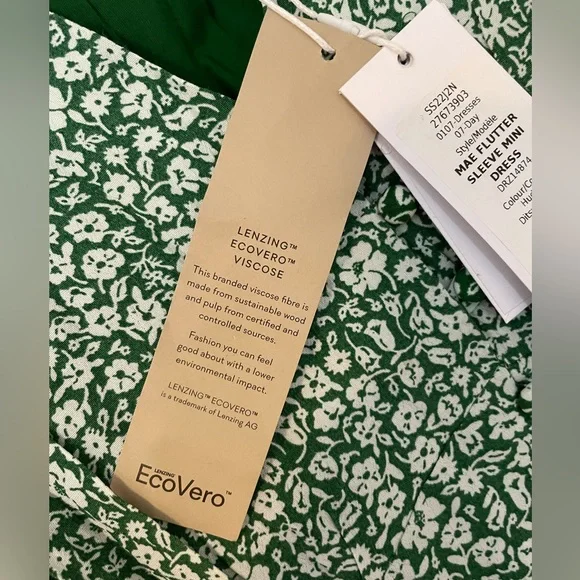 Evernew Mae Flutter-Sleeve Mini Dress - Picture 6 of 8